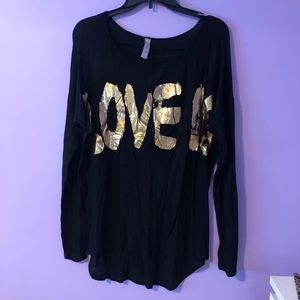 Style Biz Love Is Black Shirt
